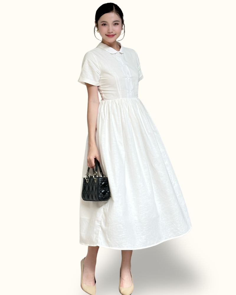 ĐẦM CỔ BẺ LINEN