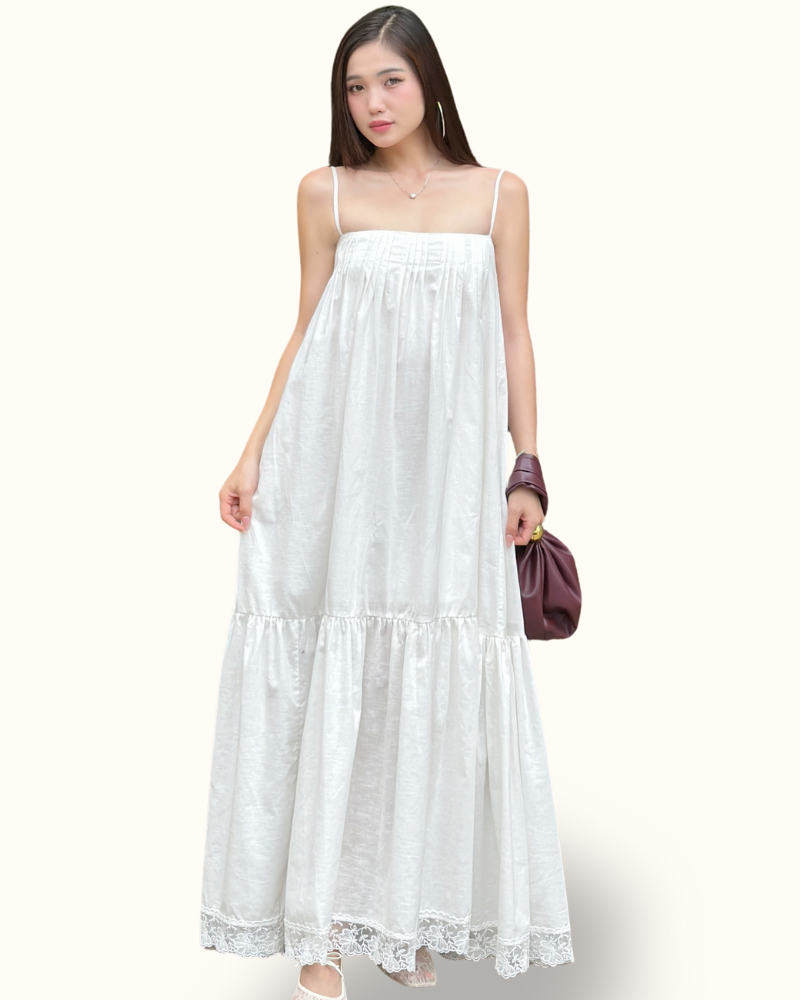 ĐẦM XẾP PLY LINEN