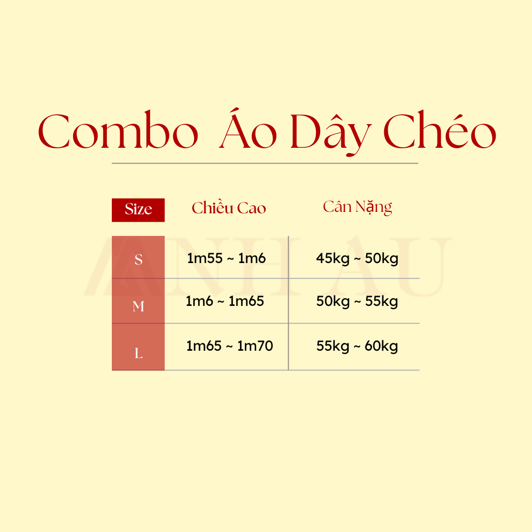 combo áo dây chéo
