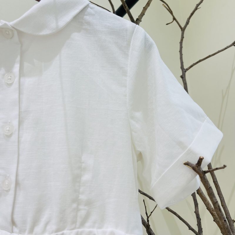 ĐẦM CỔ BẺ LINEN BÉ GÁI - Ảnh 3