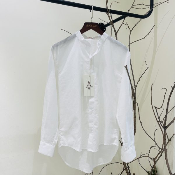 ÁO SƠ MI CỔ TRỤ - Ảnh 5