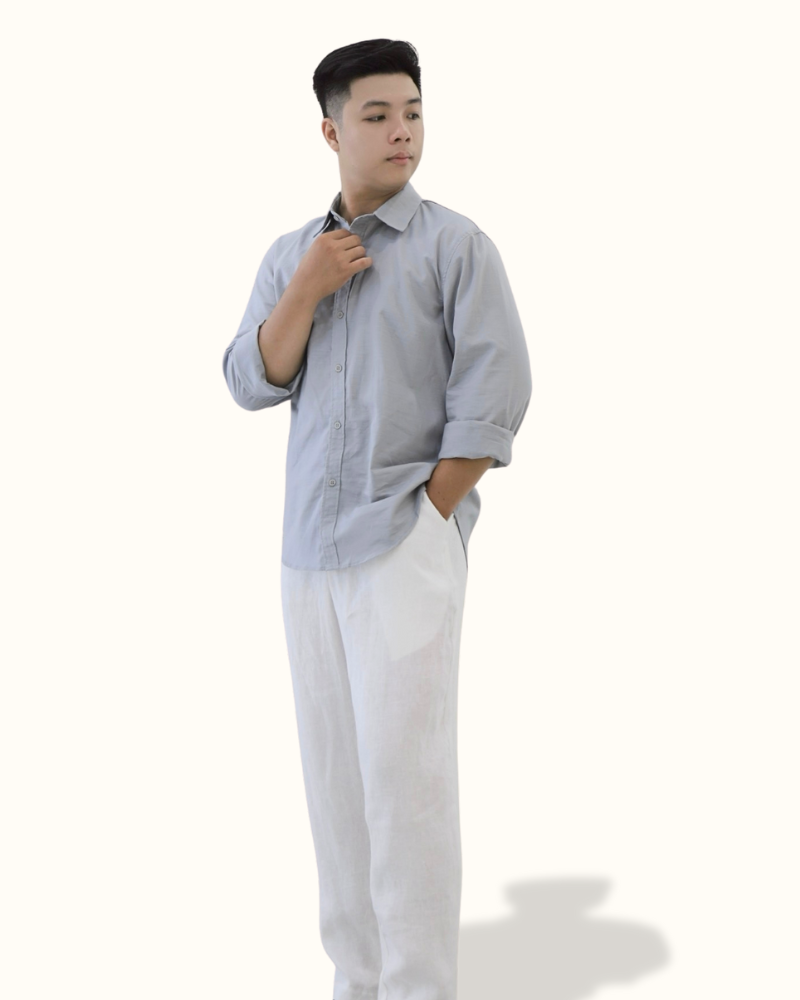 ÁO SƠ MI LINEN TAY DÀI NAM