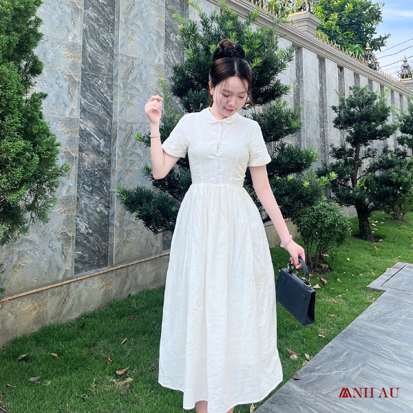 đầm cổ bẻ