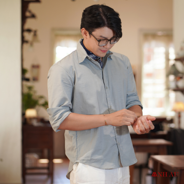 phối đồ cho nam với áo sơ mi