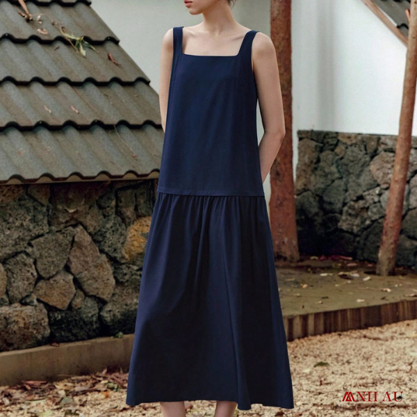 thời trang nữ màu sắc xanh navy